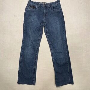 Euro 8 Tummy Control Dark Wash Bootcut Denim Jeans Womens Size‎ 14